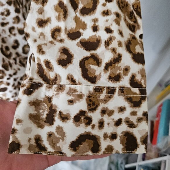 Kim Rogers Leopard Print Button-Front Jacket – Size L - Picture 4 of 8